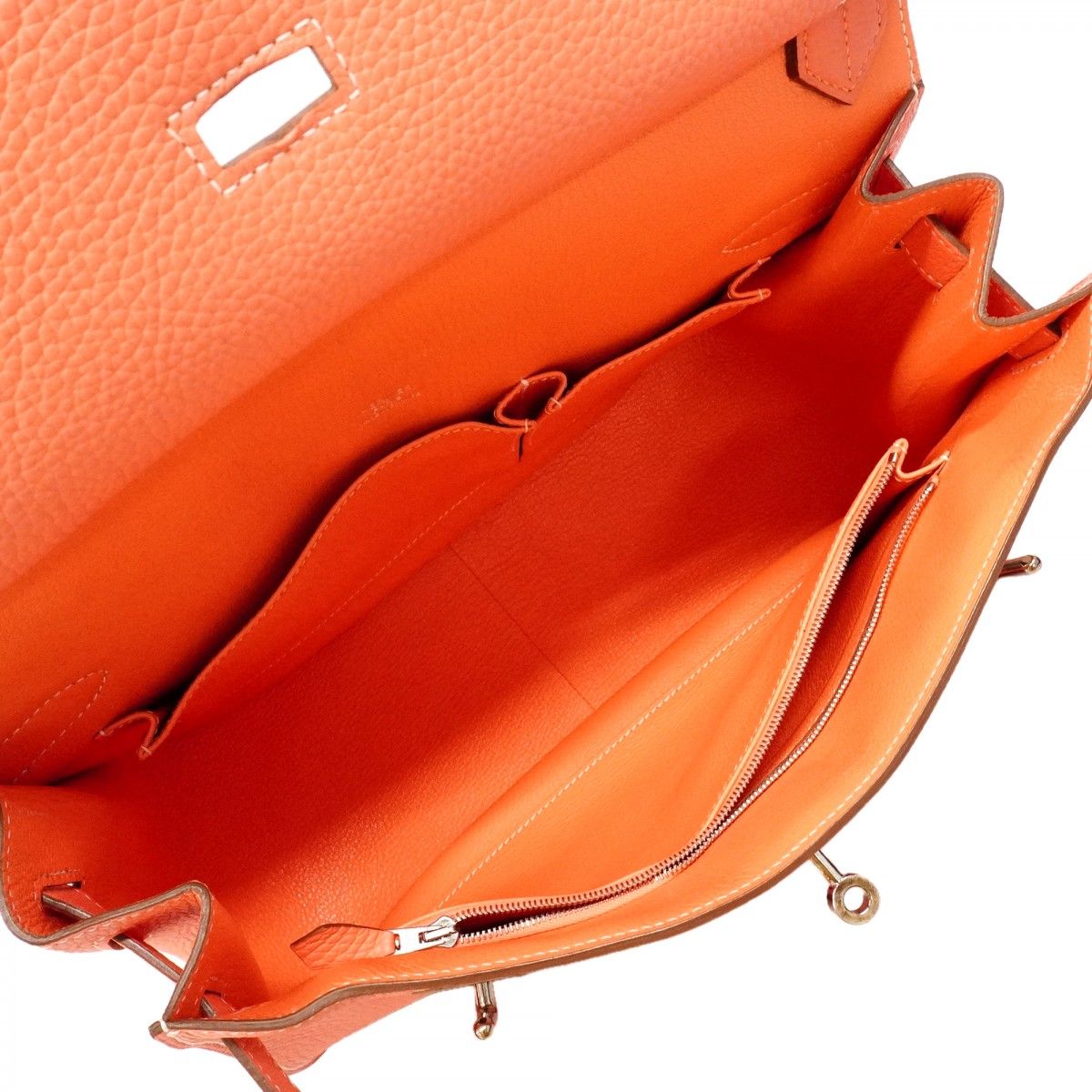 Hermes Shoulder Bag Gipsiere 34 Taurillon Clemence Vert Clair Silver — view 4