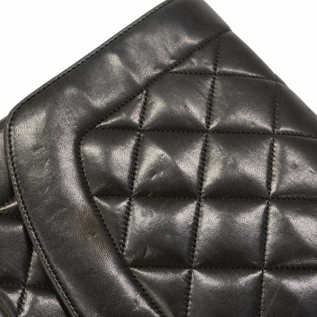 Chanel Shoulder Bag Diana Lambskin Black Gold — view 8