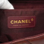 Chanel Shoulder Bag Lambskin Dark Brown Champagne Gold — view 5