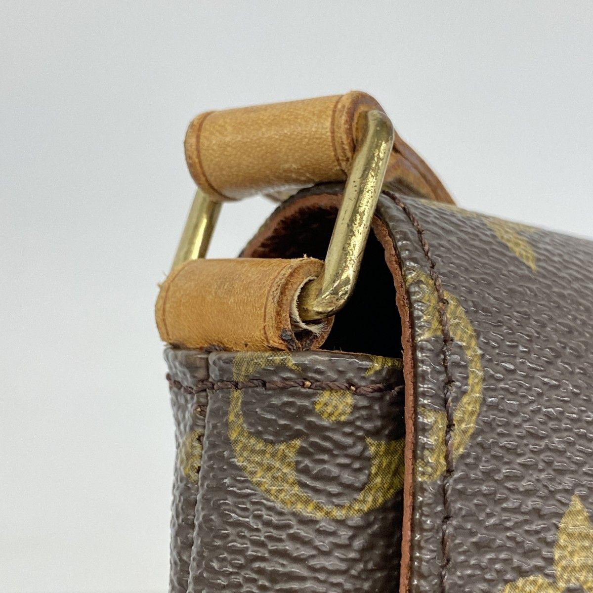 Louis Vuitton Shoulder Bag Monogram Musette Tango Short Strap Brown — view 7