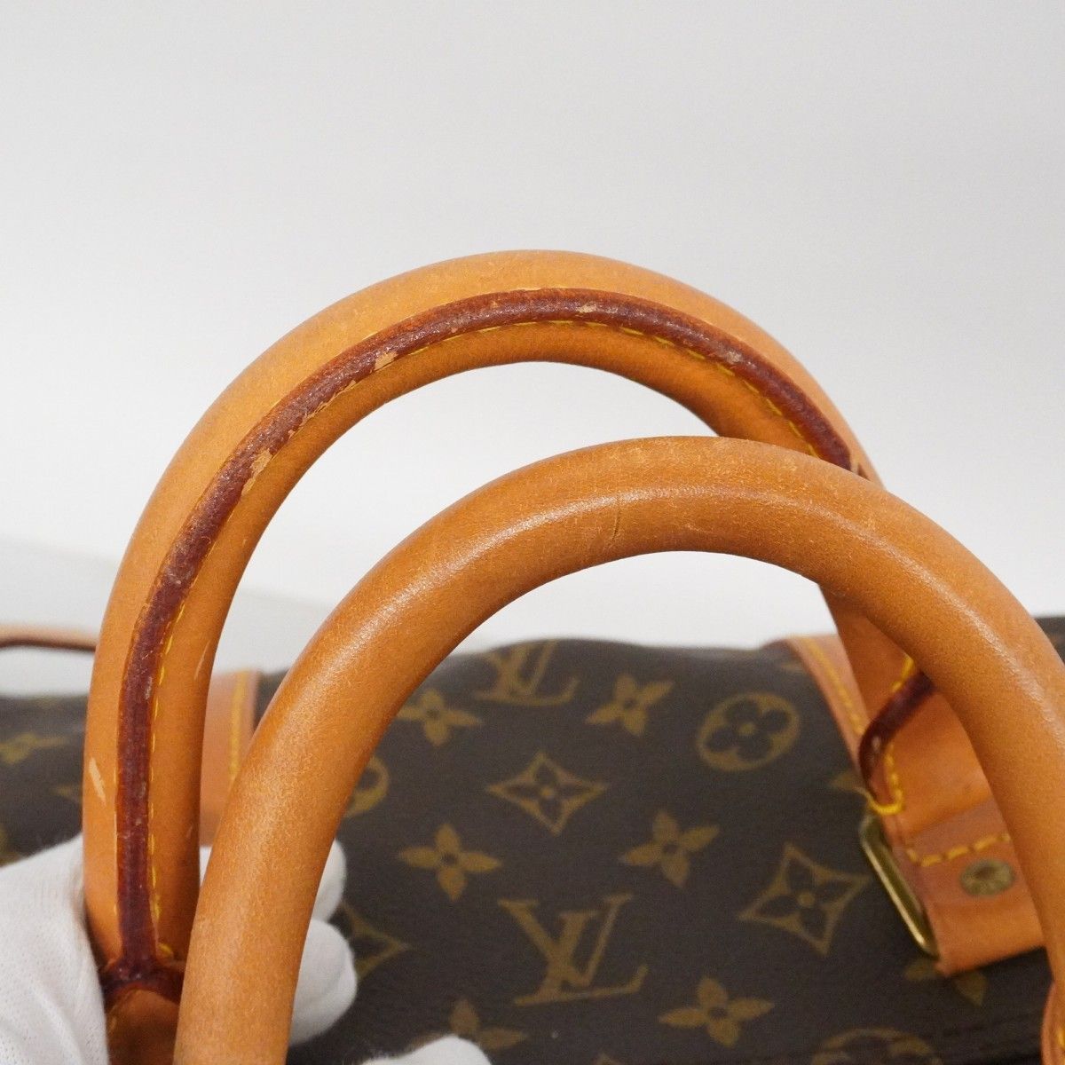 Louis Vuitton Boston Bag Monogram Keepall Bandouliere 55 Brown — view 9