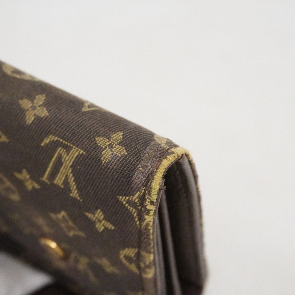 Louis Vuitton Wallet Monogram Mini Lin Portefeuille Sarah Ebene — view 7