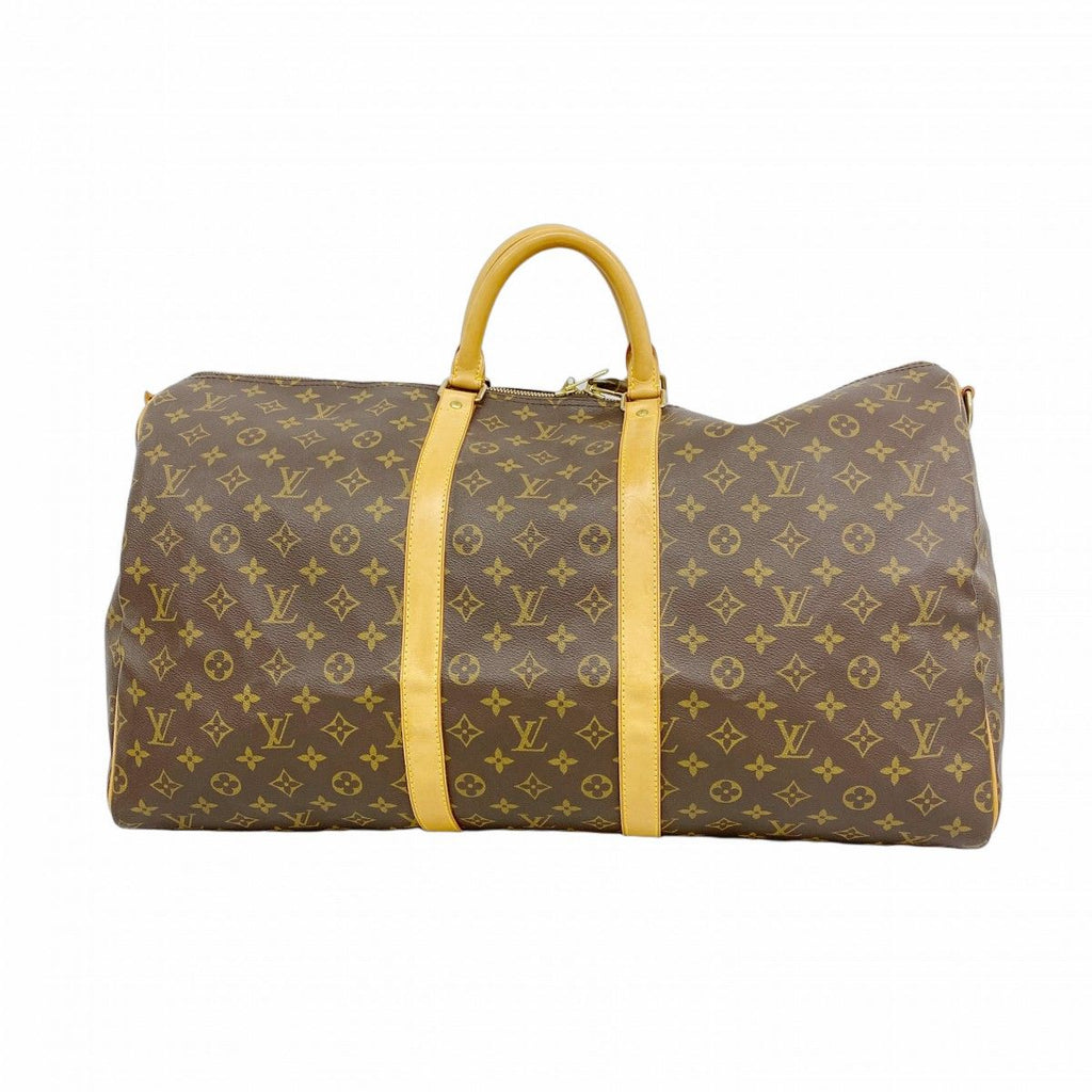 Louis Vuitton Boston Bag Monogram Keepall Bandouliere 55 Brown