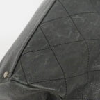 Chanel Handbag Wild Stitch Caviar Leather Black Silver — view 7