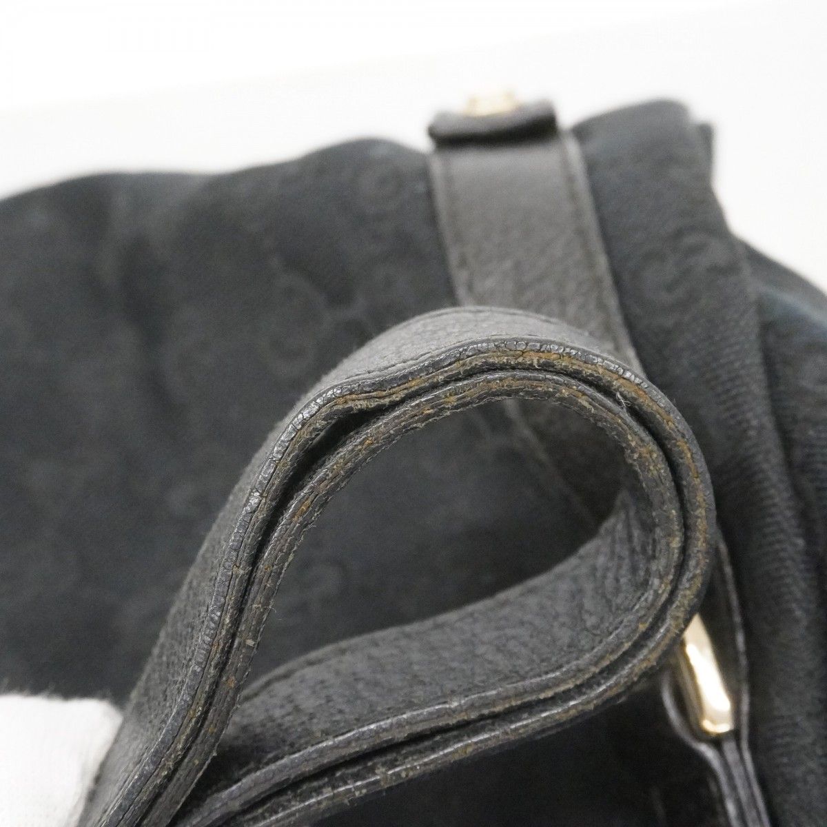 Gucci Tote GG Canvas Black Gold — view 8