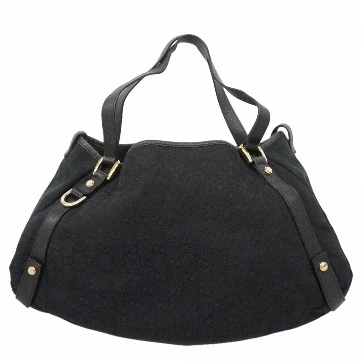 Gucci Tote GG Canvas Black Gold