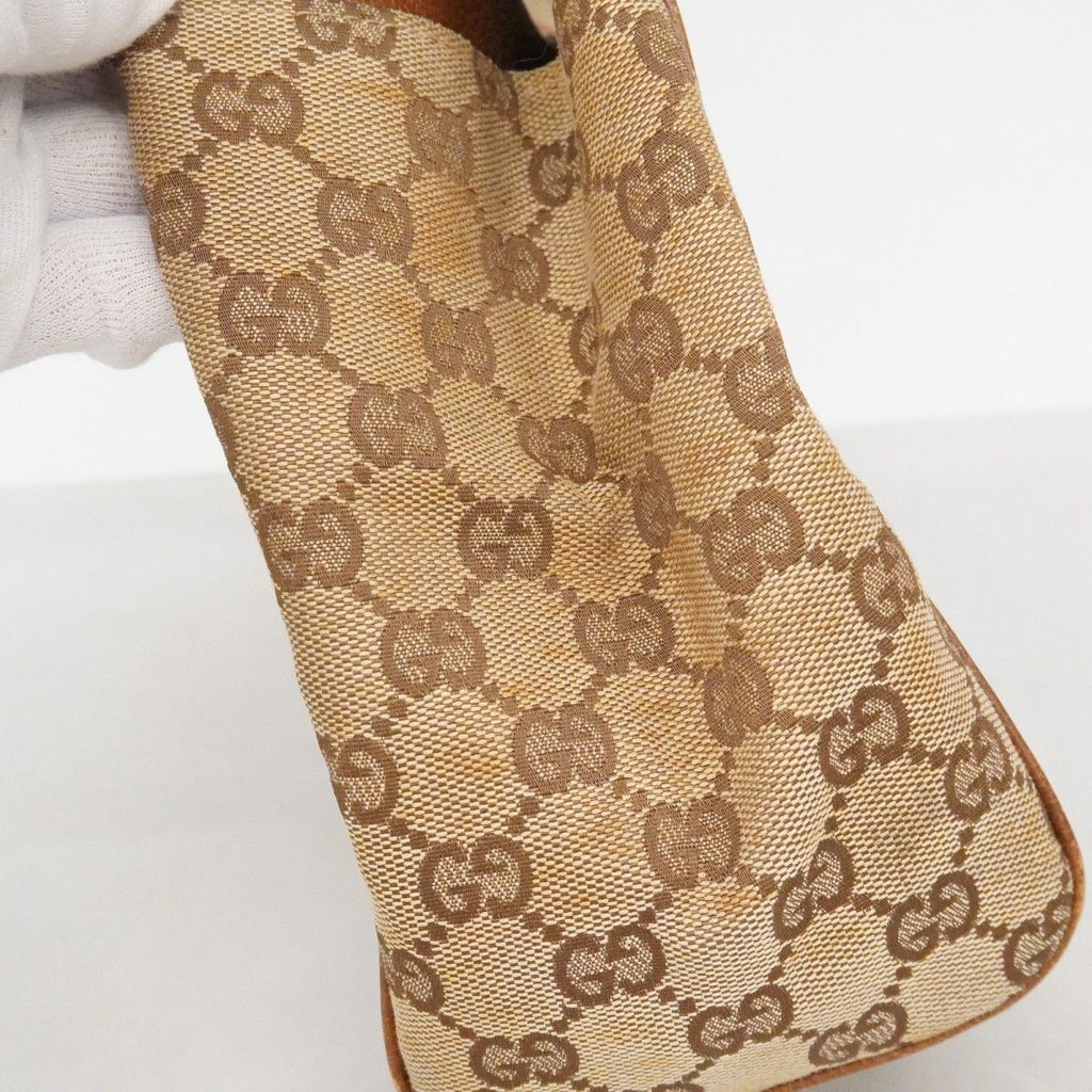 Gucci Handbag GG Canvas New Jackie Brown Gold — view 9