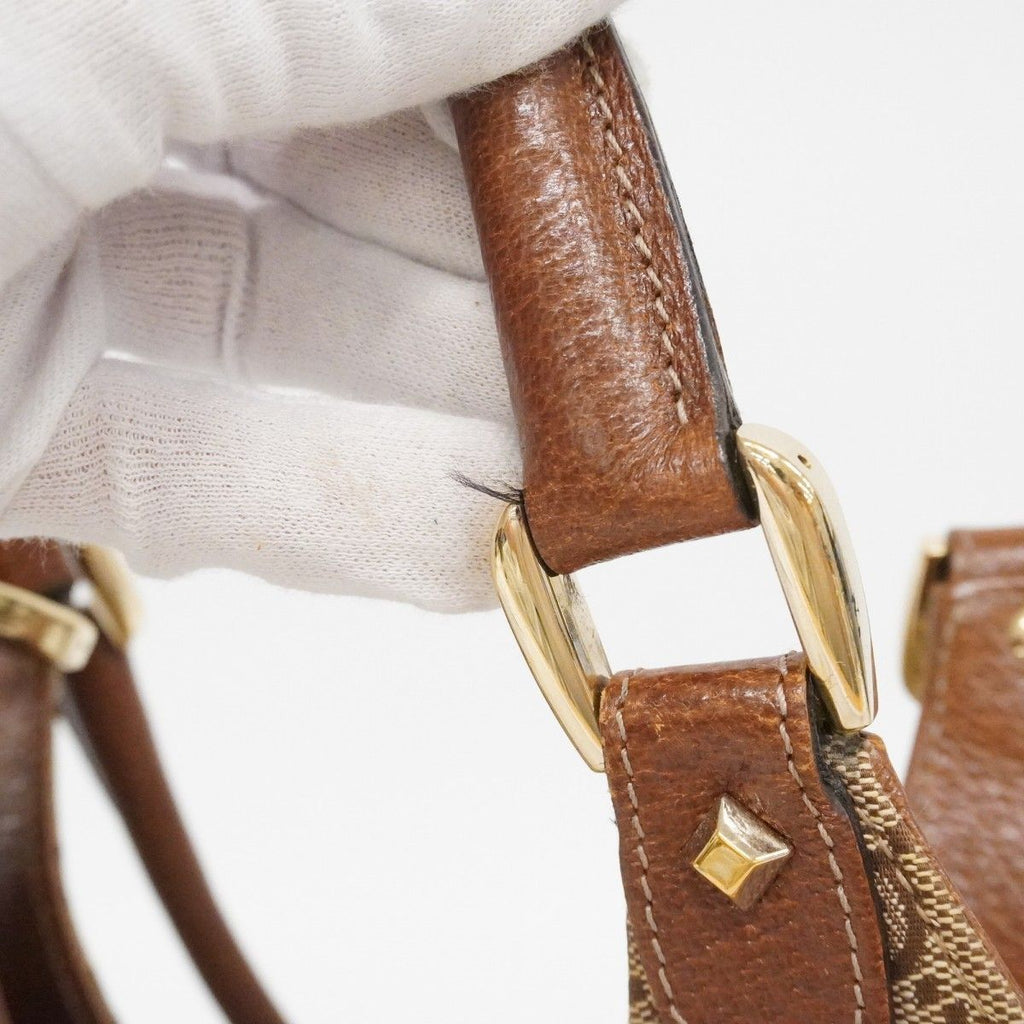 Gucci Handbag GG Canvas New Jackie Brown Gold — view 8
