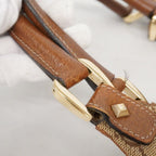 Gucci Handbag GG Canvas New Jackie Brown Gold — view 7