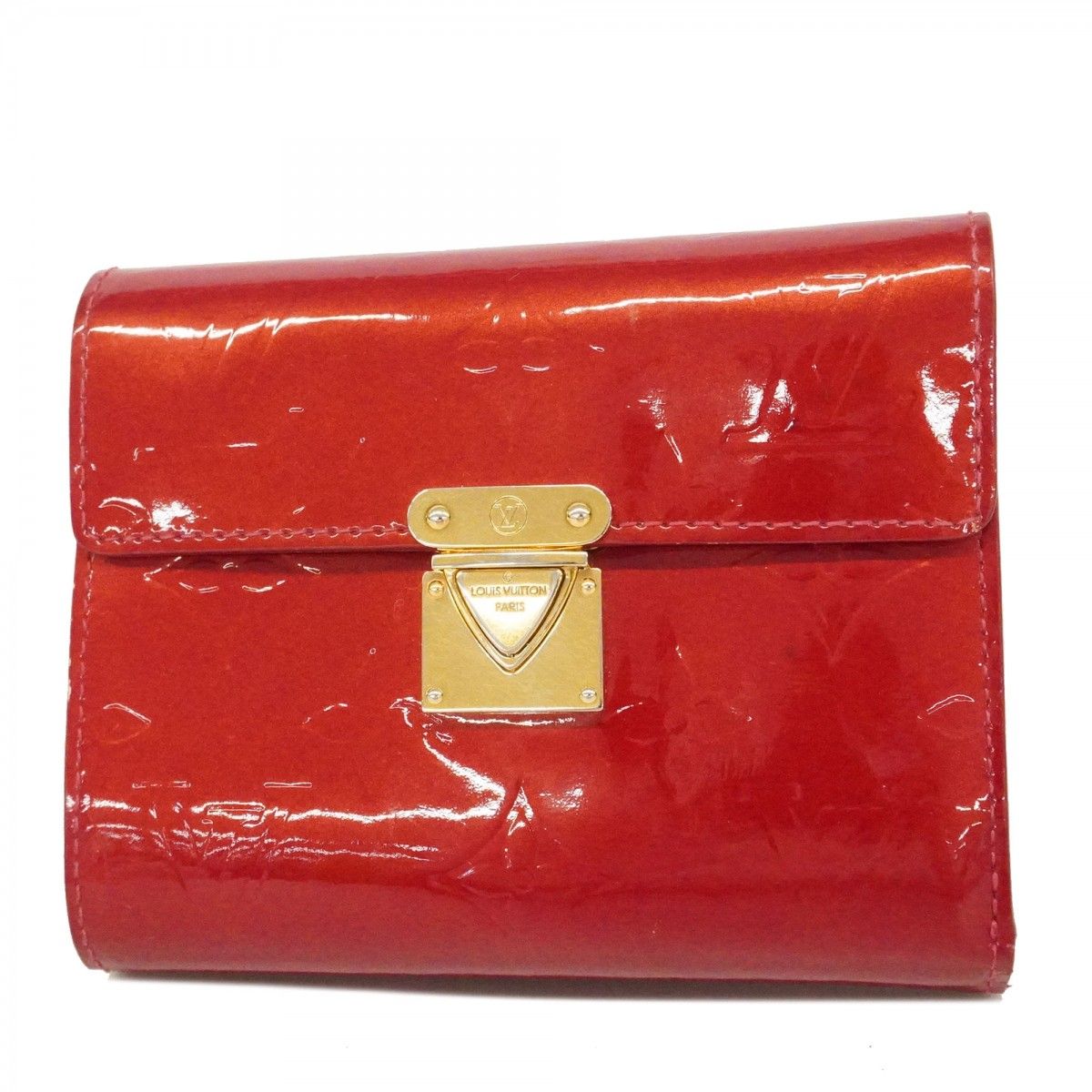 Louis Vuitton Trifold Wallet Vernis Portefeuille Koala Pomme D'amour