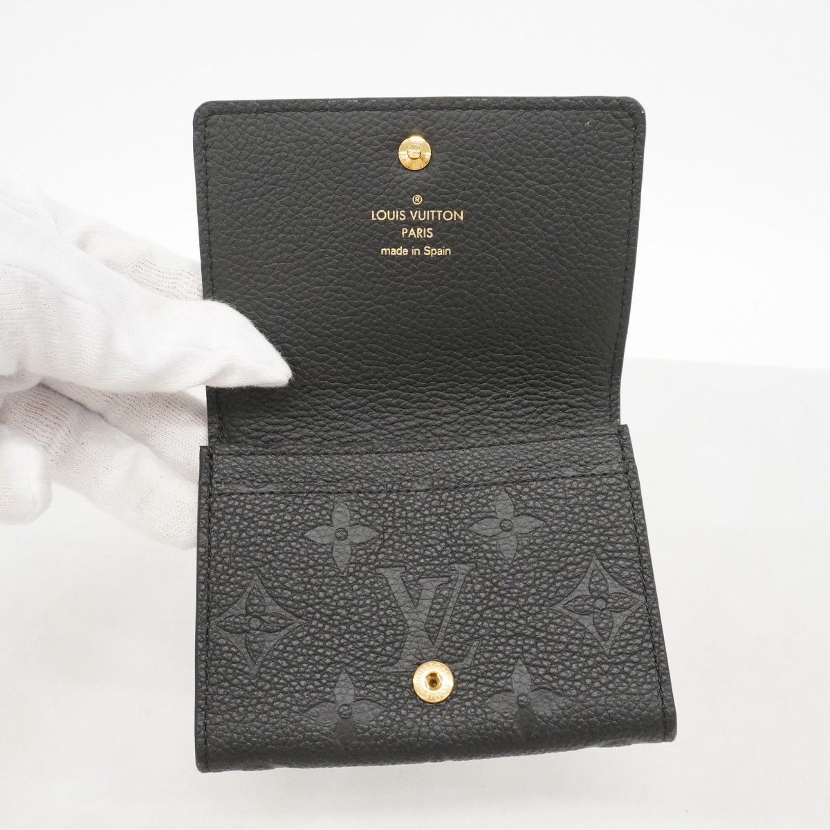 Louis Vuitton Business Card Holder Monogram Empreinte Envelope Noir — view 7