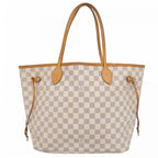 Louis Vuitton Tote Damier Azur Neverfull MM White