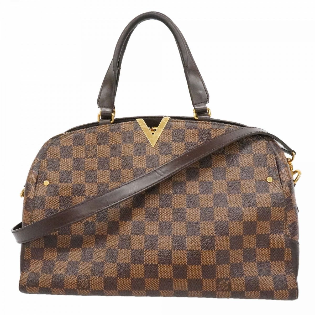 Louis Vuitton Handbag Damier Kensington Bowling Ebene 2-Way