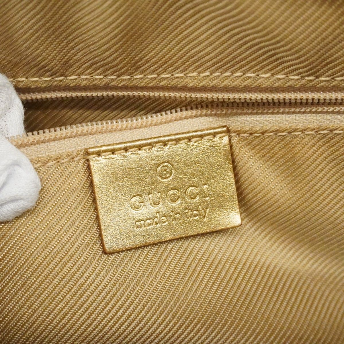 Gucci Handbag GG Canvas 000 Blue Gold — view 5