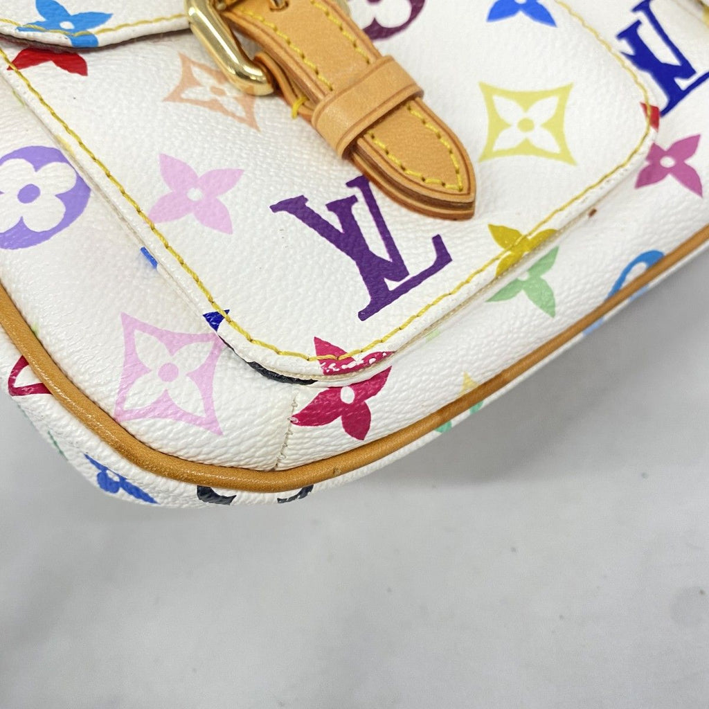 Louis Vuitton Shoulder Bag Monogram Multicolor Lodge PM Blanc — view 8