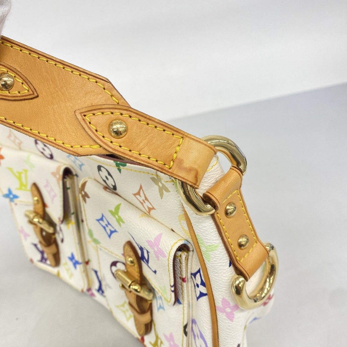 Louis Vuitton Shoulder Bag Monogram Multicolor Lodge PM Blanc — view 9