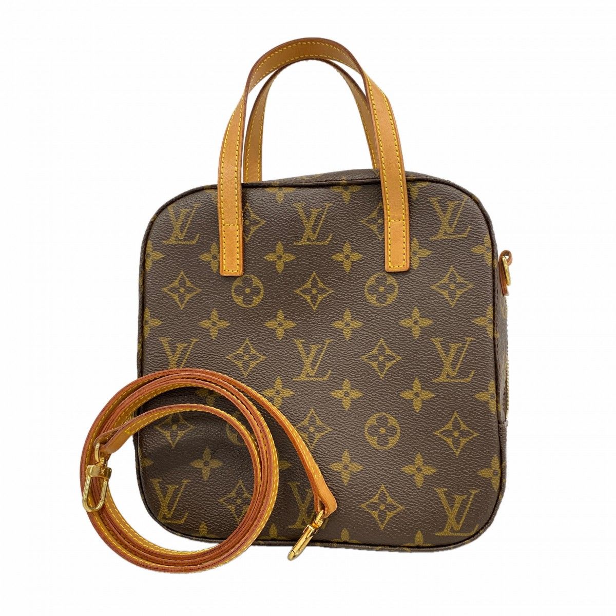 Louis Vuitton Handbag Monogram Spontini Brown 2-Way