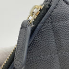 Chanel Wallet Quilted Caviar Leather Black Gold — view 5