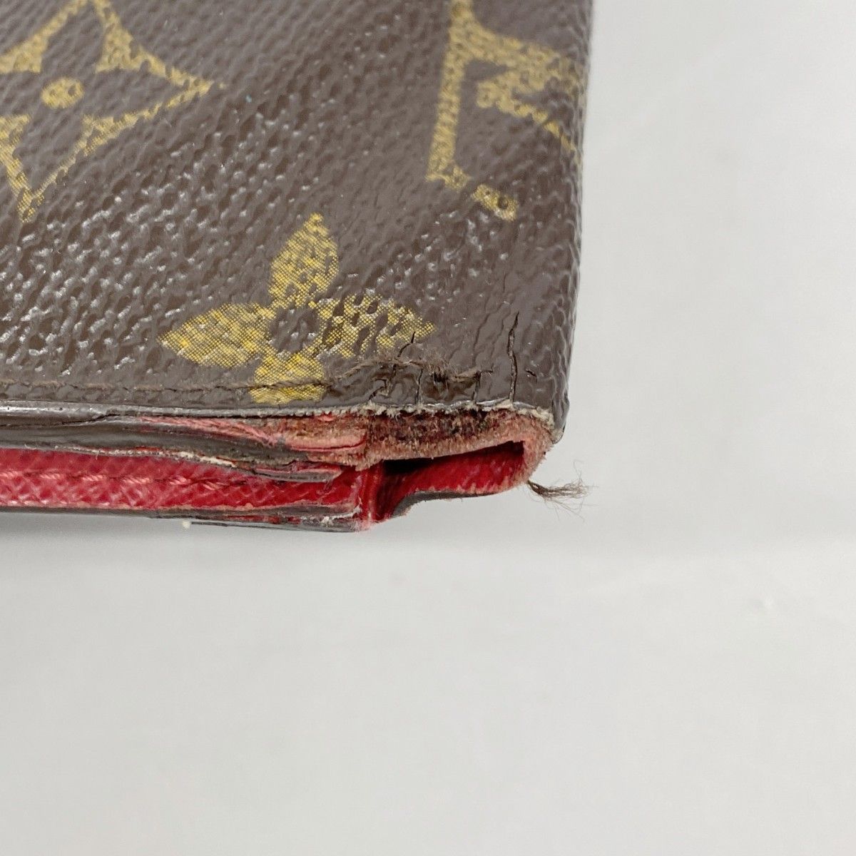 Louis Vuitton Wallet Monogram Portefeuille Insolite Brown Rouge — view 6