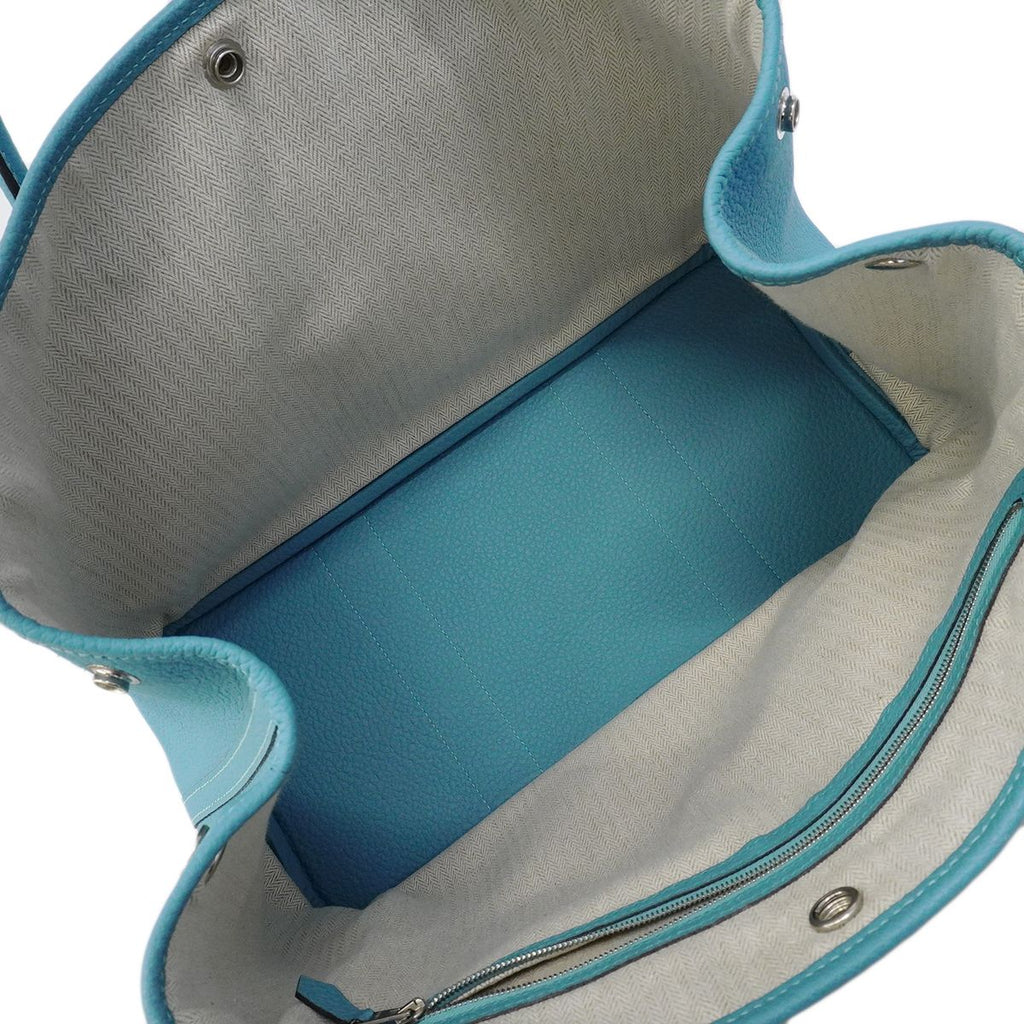 Hermes Tote Garden Party PM Country Blue Atoll Silver — view 4