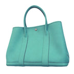 Hermes Tote Garden Party PM Country Blue Atoll Silver