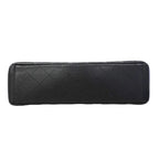 Chanel Shoulder Bag Deca Quilted Caviar Leather Black Silver — view 3