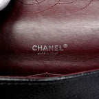 Chanel Shoulder Bag Deca Quilted Caviar Leather Black Silver — view 5
