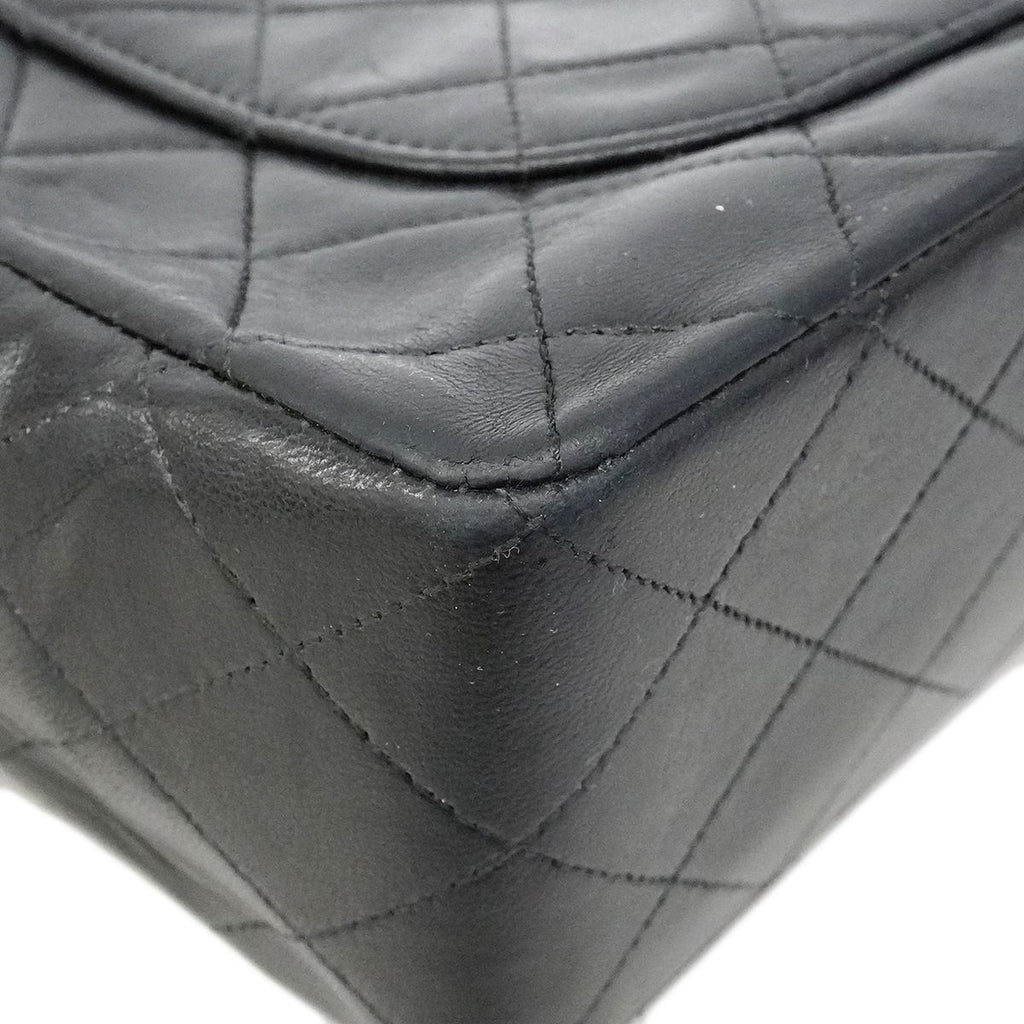 Chanel Shoulder Bag Quilted Lambskin Black Gold — view 6