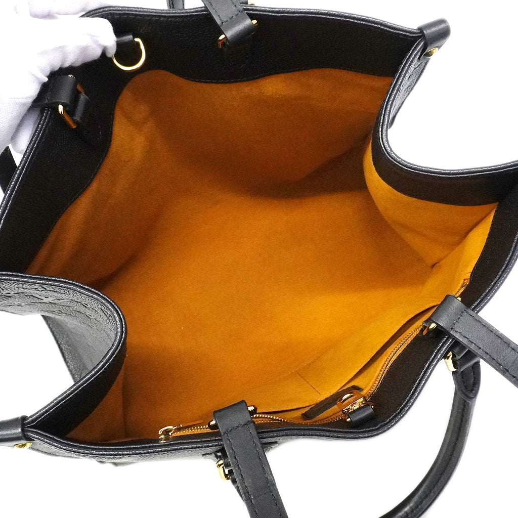 Louis Vuitton Tote Monogram Empreinte On The Go MM Noir 2-Way — view 4