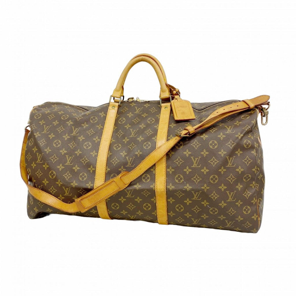 Louis Vuitton Boston Bag Monogram Keepall Bandouliere 60 Brown
