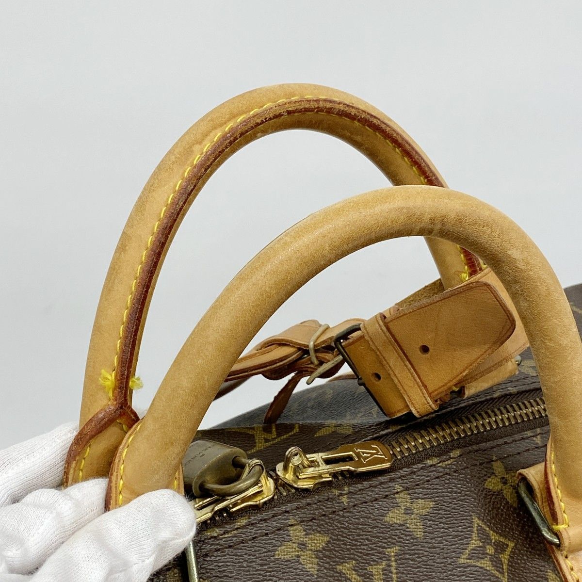 Louis Vuitton Boston Bag Monogram Keepall Bandouliere 60 Brown — view 8