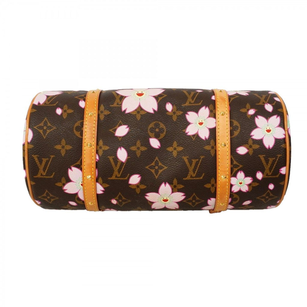 Louis Vuitton Handbag Monogram Cherry Blossom Takashi Murakami Papillon Brown — view 3