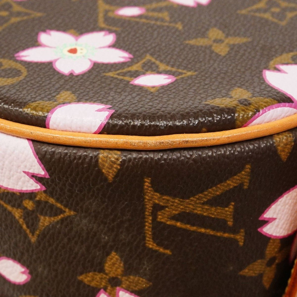 Louis Vuitton Handbag Monogram Cherry Blossom Takashi Murakami Papillon Brown — view 6