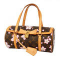 Louis Vuitton Handbag Monogram Cherry Blossom Takashi Murakami Papillon Brown