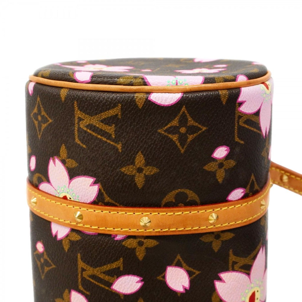 Louis Vuitton Handbag Monogram Cherry Blossom Takashi Murakami Papillon Brown — view 7
