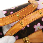 Louis Vuitton Handbag Monogram Cherry Blossom Takashi Murakami Papillon Brown — view 9