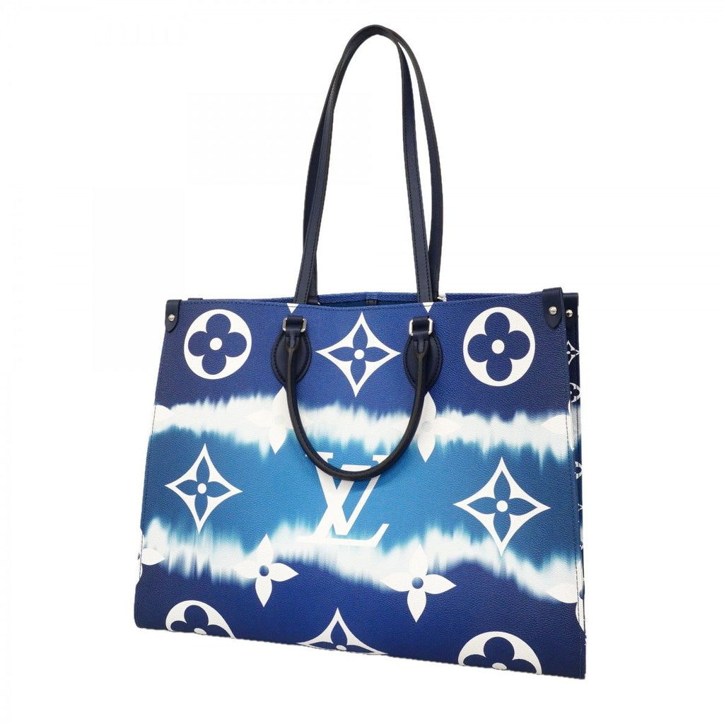 Louis Vuitton Tote LV Escale On The Go GM Blue White 2-Way