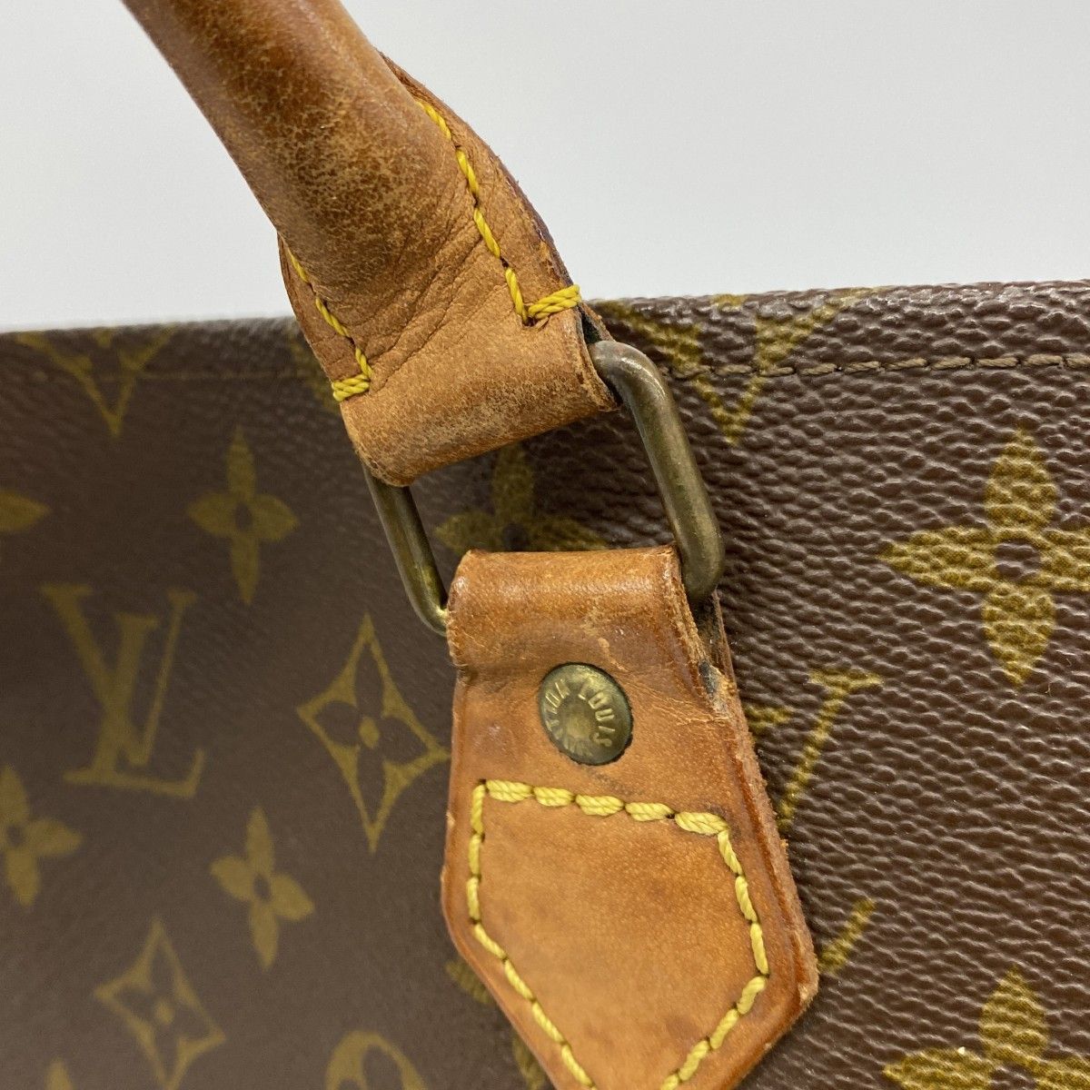 Louis Vuitton Tote Monogram Sac Plat Brown — view 9
