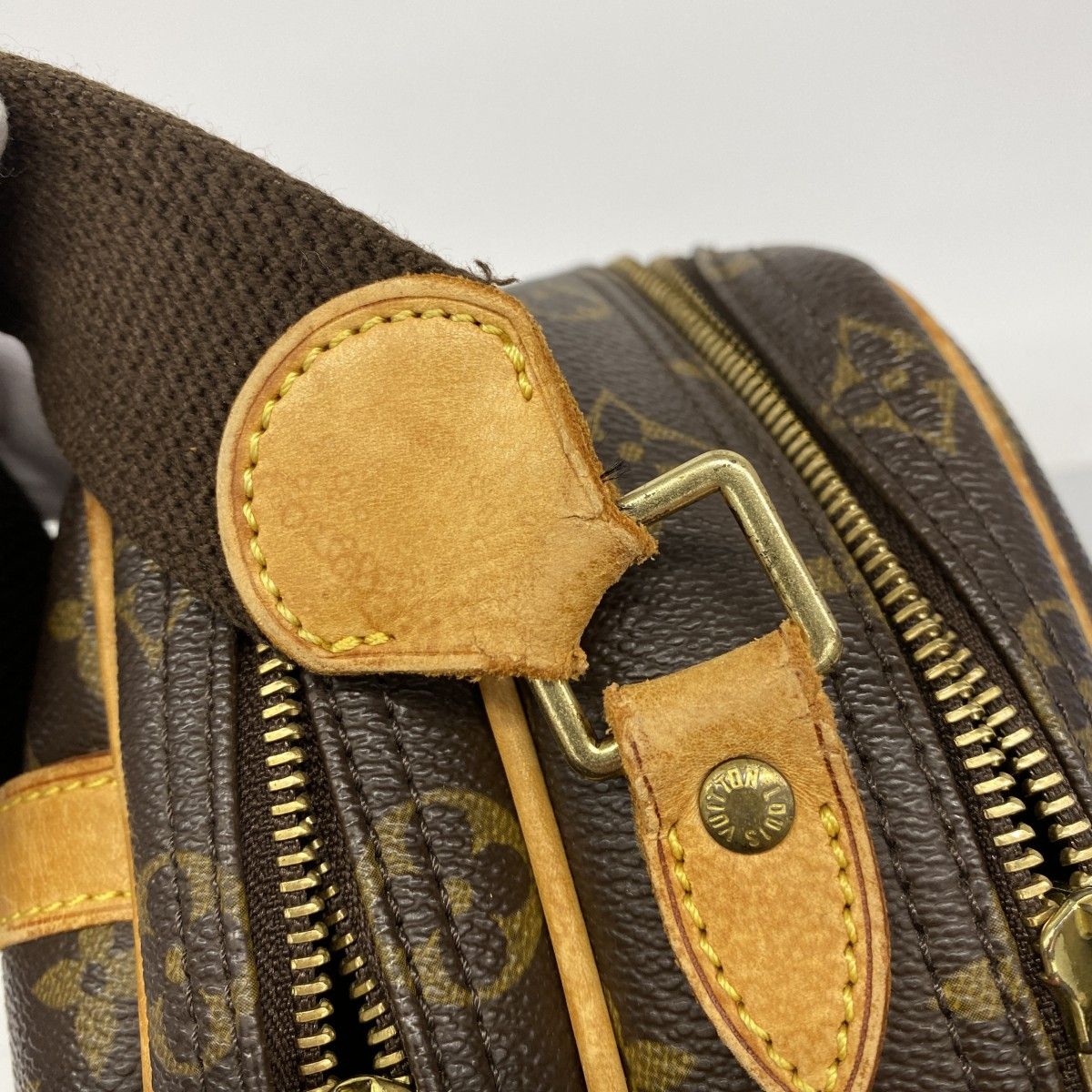 Louis Vuitton Shoulder Bag Monogram Reporter PM Brown — view 8
