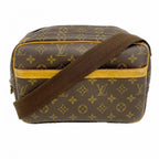 Louis Vuitton Shoulder Bag Monogram Reporter PM Brown