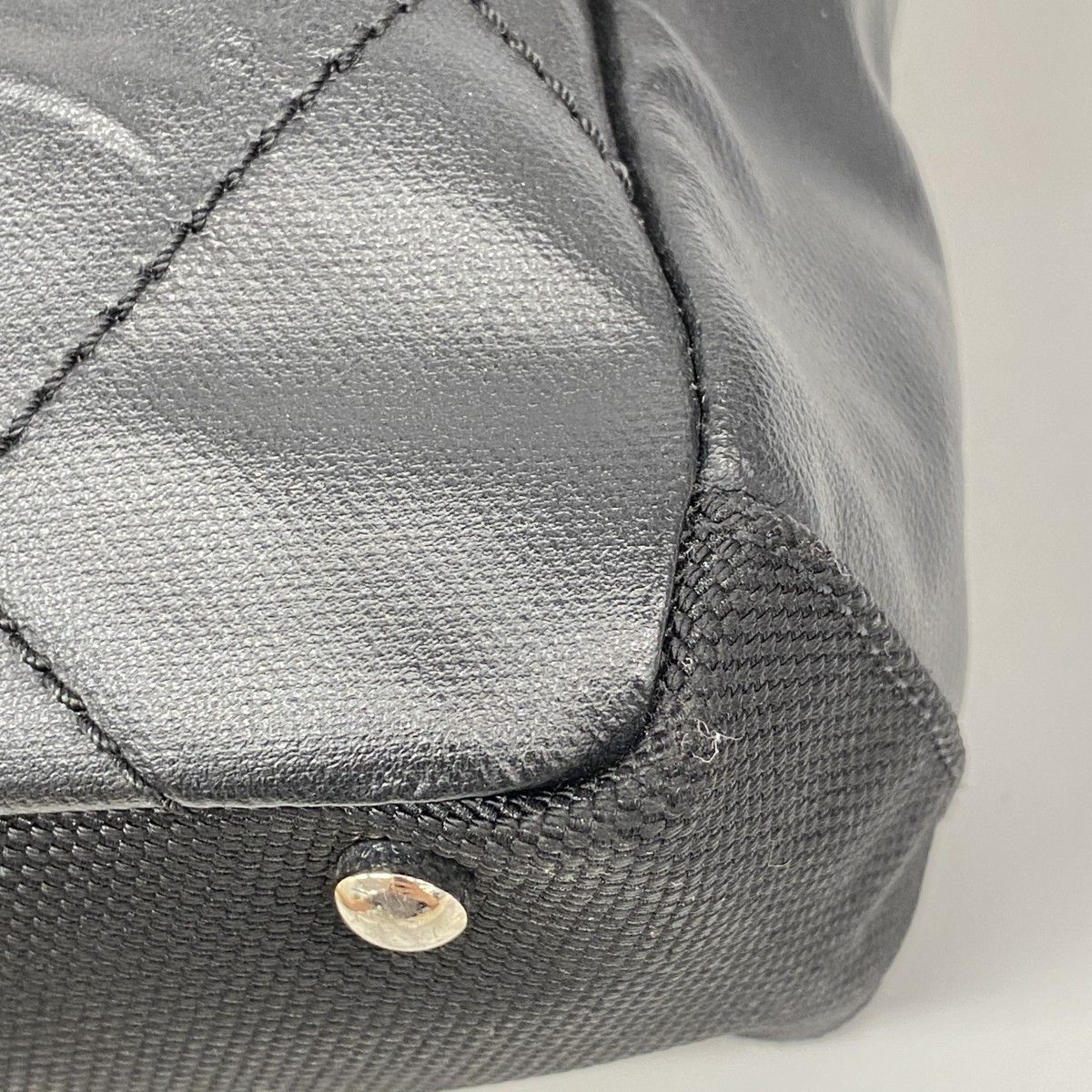 Chanel Tote Paris Biarritz Canvas Black Silver — view 6
