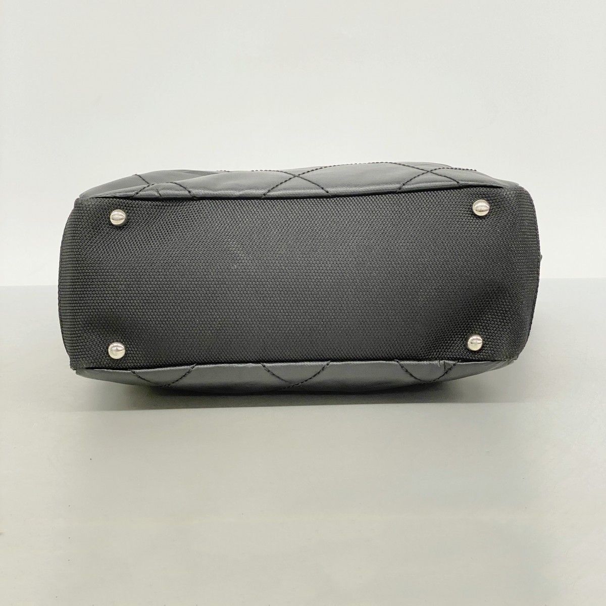 Chanel Tote Paris Biarritz Canvas Black Silver — view 3