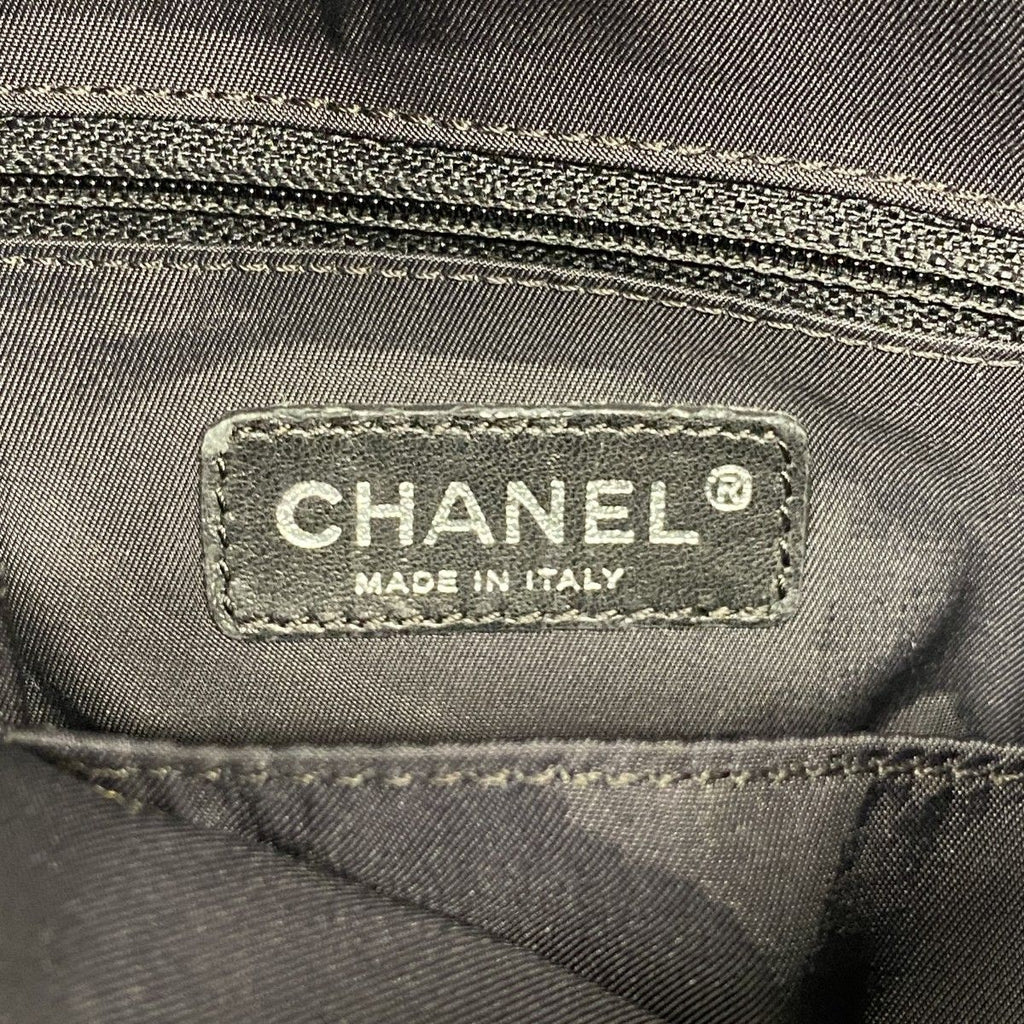 Chanel Tote Paris Biarritz Canvas Black Silver — view 5