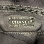Chanel Tote Paris Biarritz Canvas Black Silver — view 5