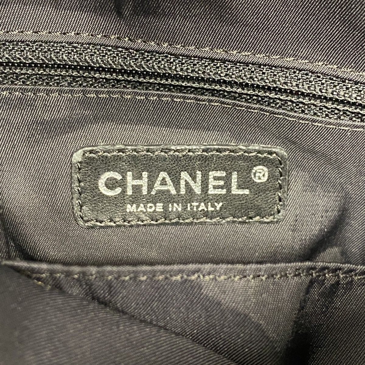 Chanel Tote Paris Biarritz Canvas Black Silver — view 5
