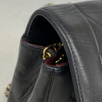 Chanel Shoulder Bag Diana Lambskin Black Gold — view 8