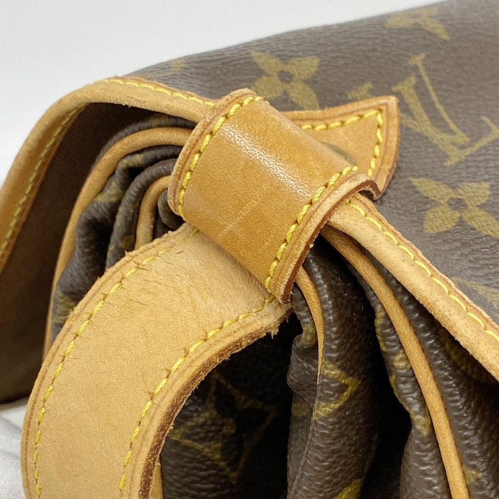 Louis Vuitton Shoulder Bag Monogram Saumur 35 Brown — view 7