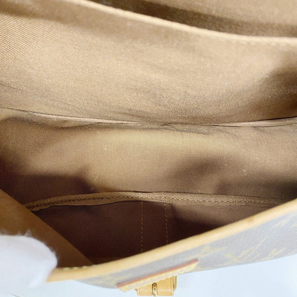 Louis Vuitton Shoulder Bag Monogram Saumur 35 Brown — view 9