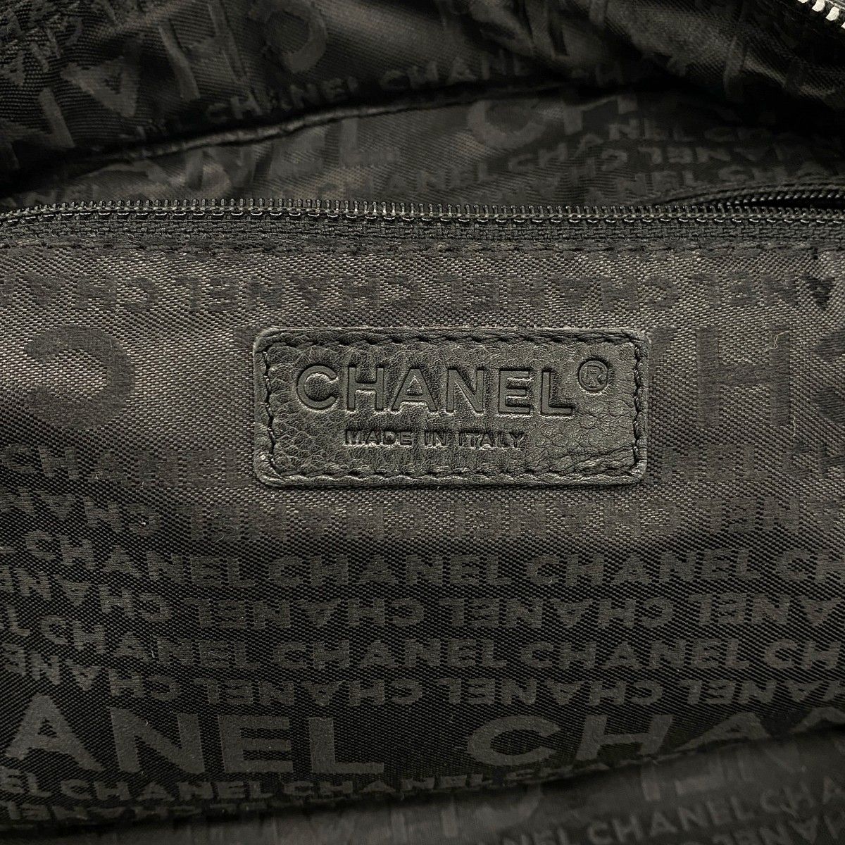 Chanel Handbag Choco Bar Caviar Leather Black Silver — view 5