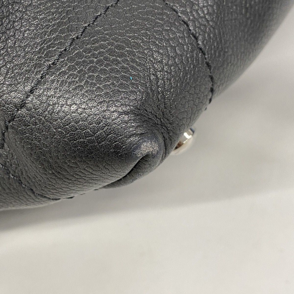 Chanel Handbag Choco Bar Caviar Leather Black Silver — view 6